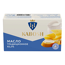 Масло сливочное Кабош "Традиционное" 82,5% 180г ВМК