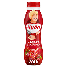 Йогурт Чудо  260г клубника-земляника 1,9%