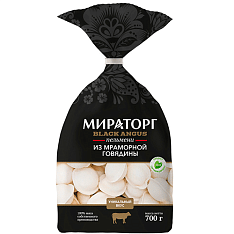 Пельмени Из мраморной говядины ЗАМ, 700г/8шт/МИРАТОРГ