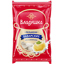 Пельмени Баварские со сливками "Владушка", зам. 900г/10шт Владимирский стандарт