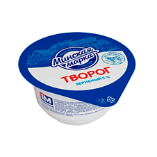 Творог зерн. "Крошечка" 5,0% двухкам. ст. 140 г со сливками