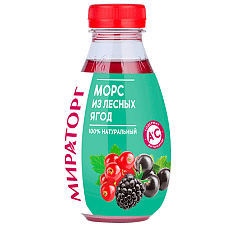 Морс из лесных ягод, охл, 370мл/390г/12шт/МИРАТОРГ
