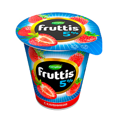Фруттис продукт йог. 5% 290г клубника