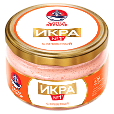 Икра деликатесная с креветкой, ст. бан. 180г/6шт