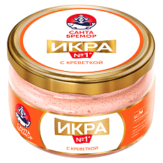 Икра деликатесная с креветкой, ст. бан. 180г/6шт