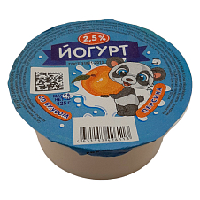 Йогурт "ИСАЕВ" персик мдж 2,5% 125гр.