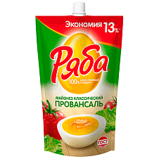 Майонез Провансаль Классический 50,5% 350г/20шт/ТМ Ряба