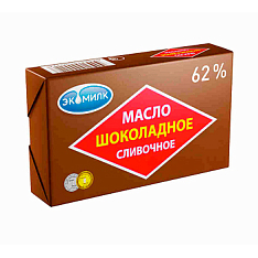 Масло Шоколадное слив. 62% 180г Экомилк