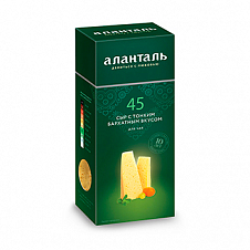 Сыр Аланталь №45 50%, брусок 190г Порхов