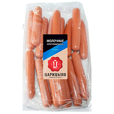 Сосиски МОЛОЧНЫЕ ОРИГИНАЛЬНЫЕ (вес 1кг) кат. А Царицыно