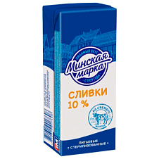 Сливки стер. "Минская марка" 10,0% тетра-брик 200г