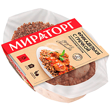 Фрикадельки с гречкой под красным соусом, охл, 260г/4шт/МИРАТОРГ