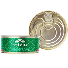 Икра зернистая лососевая горбуши сол.ТУ ж/б 95г/12шт/Путина