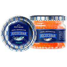 Икра зернистая лососевая горбуши сол. ст/б 240г/6шт/Путина