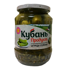 КУБАНЬ ПРОДУКТ огурцы соленые ст.б. 680гр