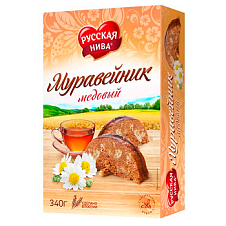 Торт "Муравейник" медовый 0,34кг Хлебпром
