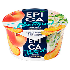 Йогурт EPICA BOUQUET с персиком и экстрактом жасмина 4,8% 130г