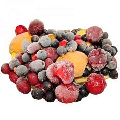 Компотная смесь №21 (виноград, слива бк, яблоко дольки, клубника б) зам. карт.кор 10кг/Лето-К