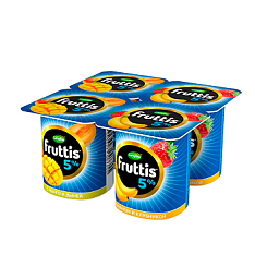 Фруттис продукт йог. 5% 115г дыня-манго/банан-клубника