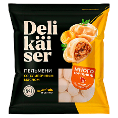 Delikaiser Пельмени со сливочным маслом ЗАМ 400г/10шт