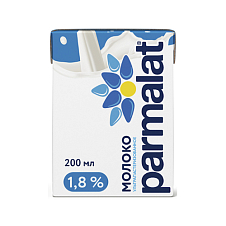 Молоко питьевое Parmalat у/паст. 1,8% 200мл Brik