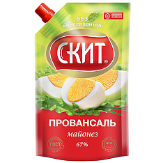Майонез СКИТ 67% 225мл сашет с дозатором