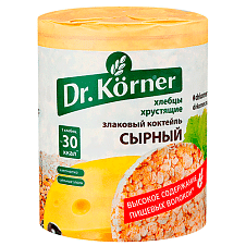Хлебцы "Злаковый коктейль" сырный 0,1кг Dr. Korner