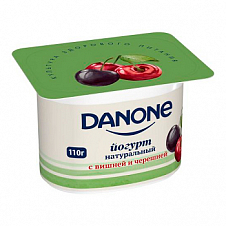 Данон йогурт вишня-черешня 2,9% 110г
