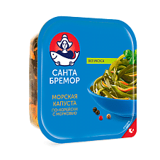 Капуста морская маринованная по-корейски с морковью, 200г/12шт п/у.