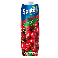 Напиток сокосодержащий Santal красная вишня 1л Prisma