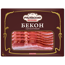 Бекон с/к, нарезка, 150г/6шт/ТД Рублевский