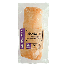 Чиабатта с ветчиной и горчичным соусом, охл, 190г/4шт/МИРАТОРГ