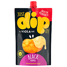 Сыр плавленый Dip Viola Black Pepper мдж в сух. вещ. 45%.180г