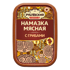 Намазка мясная с грибами, 150г/8шт/ТД Рублевский