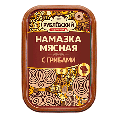 Намазка мясная с грибами, 150г/8шт/ТД Рублевский