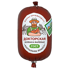 Колбаса вареная Докторская, ГОСТ, 500г/20шт/ТМ "Коптильни ЙОНАСА"