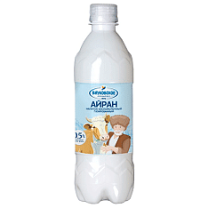 Напиток кисломолочный газированный Айран "Внуковское" 0,5%, пл. бут. 0,5л/15шт