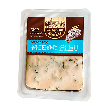 Сыр с голубой плесенью Медокблю (Medoc bleu) 50%, 100г/Сыроварни ЙОНАСА