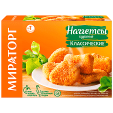 Наггетсы куриные Классические ЗАМ, 250г/12шт/МИРАТОРГ