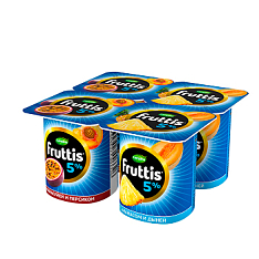Фруттис продукт йог. 5% 115г персик-маракуйя/ананас-дыня