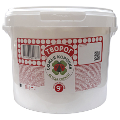 Творог "Божья коровка" 9%, ведро, 3кг