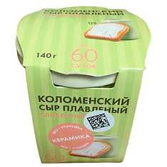 Плавленый сыр Коломенский Сливочный 50% 140г Керамика