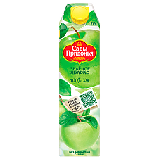 1л "Сады Придонья" сок Яблочный из зеленых яблок осветленный восстановленный