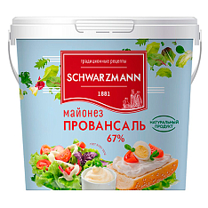 Майонез ТМ «SCHWARZMANN» Провансаль 67% ГОСТ ведро 900 мл