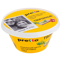 Сыр творожный "Pretto", 55% пл/с, 400г/6шт/Умалат
