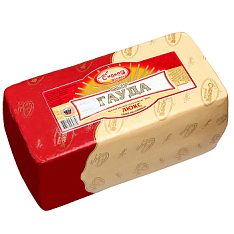 Сыр Гауда ЛЮКС 50% брус 4кг Сырная Долина