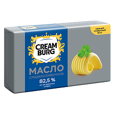 Масло сладкосливочное фас CREAMBURG. мдж 82,5%, 150г