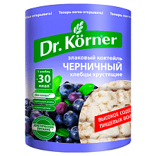 Хлебцы "Злаковый коктейль" черничный 0,1кг Dr. Korner