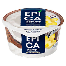 Йогурт EPICA с кокосом и ванилью 6,3% 130г