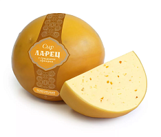 Сыр Ларец с грецким орехом 50% 1кг Бобровский